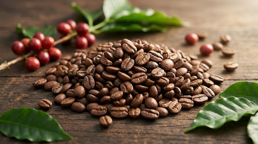 Coffee plants growing on a plantation